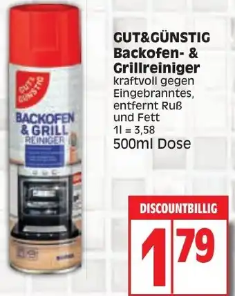 Edeka GUT&GÜNSTIG Backofen & Grillreiniger 500ml Dose Angebot