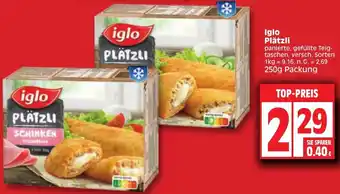 Edeka Iglo Plätzli 250 g Packung Angebot