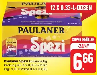 Edeka Neukauf Paulaner Spezi 12x0,33 L Dosen Angebot