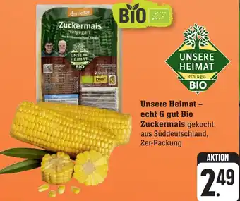 Edeka Neukauf Unsere Heimat - echt & gut Bio Zuckermais 2er Packung Angebot