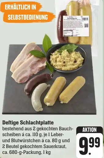 Edeka Neukauf Deftige Schlachtplatte 1 kg Angebot