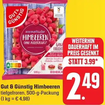 Edeka Neukauf Gut & Günstig Himbeeren 500 g Packung Angebot