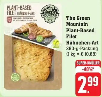 Edeka Neukauf The Green Mountain Plant-Based Filet Hähnchen-Art 280 g Packung Angebot