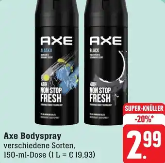 Edeka Neukauf Axe Bodyspray 150 ml Dose Angebot