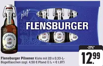 Edeka Neukauf Flensburger Pilsener 20x0,33 L Flaschen Angebot