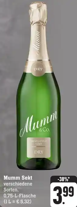 Edeka Neukauf Mumm Sekt 0,75 L Flasche Angebot