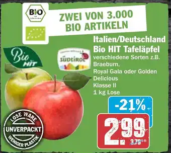 Hit Italien/Deutschland Bio HIT Tafeläpfel Klasse II 1 kg Lose Angebot