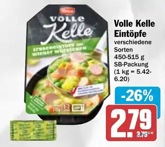 Hit Volle Kelle Eintöpfe verschiedene Sorten 450-515 g SB-Packung Angebot