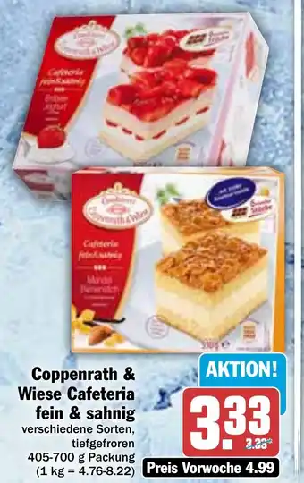 Hit Coppenrath & Wiese Cafeteria fein & sahnig verschiedene Sorten, 405-700 g Packung Angebot