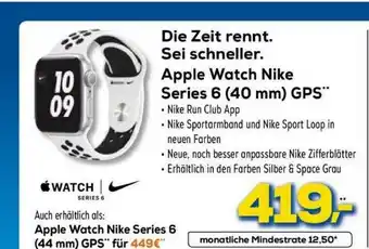 Euronics XXL Apple Watch Nike Series 6 Angebot