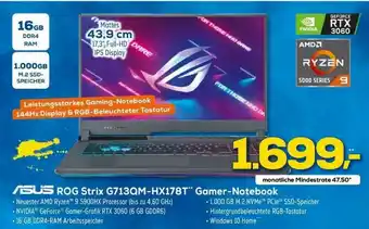 Euronics XXL Asus Rog Strix G713qm-hx178t Gamer-notebook Angebot