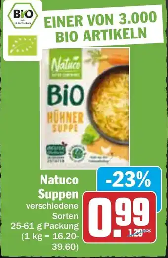 Hit Natuco Suppen verschiedene Sorten 25-61 g Angebot