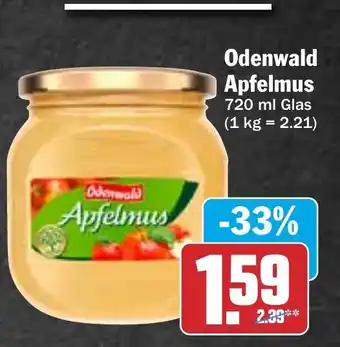 Hit Odenwald Apfelmus 720 ml Angebot