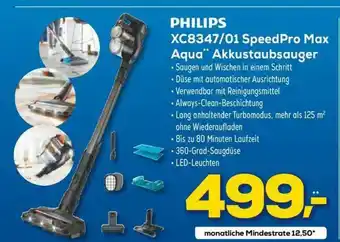 Euronics XXL Philips Xc8347.01 Speedpro Max Aqua Akkustaubsauger Angebot