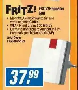 Expert Fritz! Repeater 600 Angebot