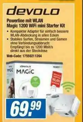 Expert Devolo Powerline Mit Wlan Magic 1200 Wifi Mini Starter Kit Angebot