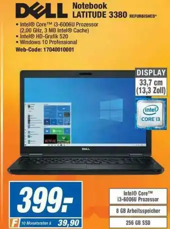 Expert Dell Notebook Latitude 3380 Refurbished Angebot