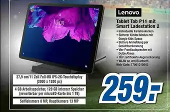 Expert Lenovo Tablet Pad P11 Mit Smart Ladestation 2 Angebot