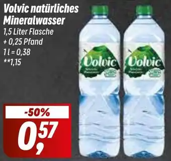 Simmel Volvic natürliches Mineralwasser 1,5 Liter Flasche Angebot