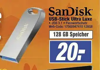 expert Octomedia Sandisk Usb-stick Ultra Luxe Angebot