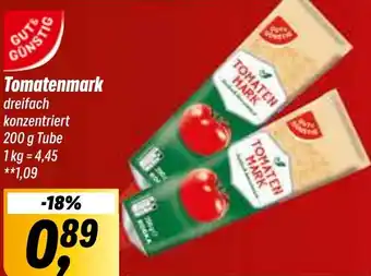 Simmel GUT & GÜNSTIG Tomatenmark 200 g Tube Angebot