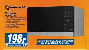 expert Techno Land Mikrowelle Mw 003 Sl Bauknecht Angebot