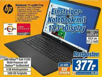 expert Techno Land Notebook 17-cp0617ng Hp Angebot