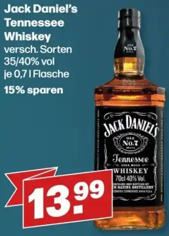 Handelshof Jack Daniel's Tennessee Whiskey 0,7 L Flasche Angebot