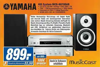 expert Techno Land Yamaha Hifi System Mcr-n870dab Angebot