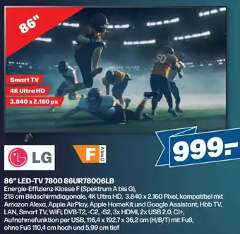 Handelshof LG 86" LED-TV 7800 86UR78006LB Angebot