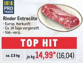 METRO Rinder Entrecôte ca. 2,5 kg Angebot