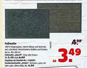 Hagebau Fußmatte Angebot