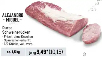 METRO ALEJANDRO MIGUEL Duroc Schweinerücken ca. 1,5 kg Angebot