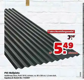 Hagebau Pvc-wellplatte Angebot