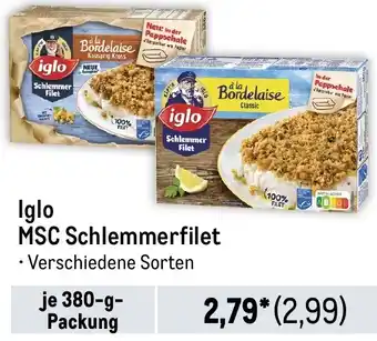 METRO Iglo MSC Schlemmerfilet 380 g Packung Angebot