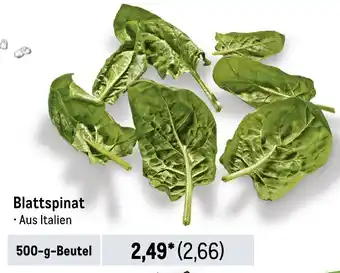 METRO Blattspinat 500-g-Beutel Angebot