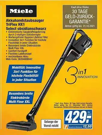 HEM Expert Miele Akkuhandstaubsauger Angebot