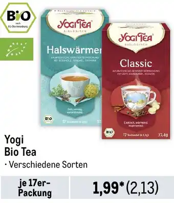 METRO Yogi Bio Tea 17er Packung Angebot