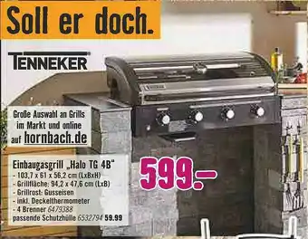 Hornbach Tenneker Einbaugasgrill „halo Tg 4b” Angebot