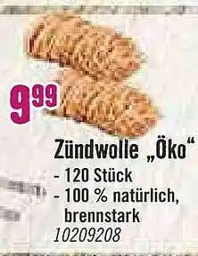 Hornbach Zündwolle „öko” Angebot