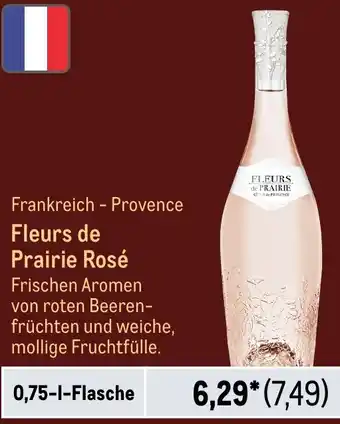 METRO Fleurs de Prairie Rosé 0,75 L Flasche Angebot