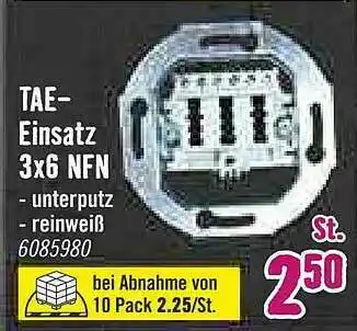 Hornbach Tae Einsatz 3x6 NFN Angebot