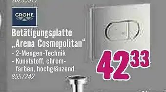 Hornbach Grohe Betätigungsplatte „arena Cosmopolitan” Angebot