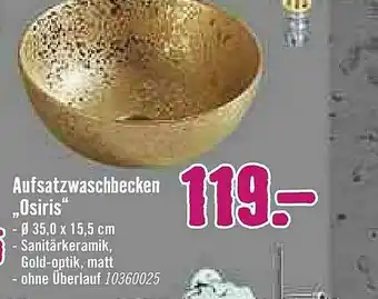 Hornbach Aufsatzwaschbecken Osiris Angebot