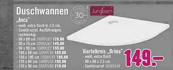 Hornbach Jungborn Duschwannen „anca” Angebot