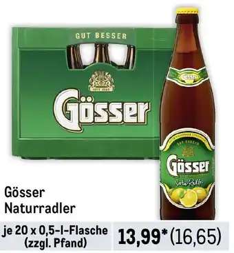 METRO Gösser Naturradler 20x0,5 L Flasche Angebot