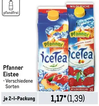 METRO Pfanner Eistee 2 L Packung Angebot