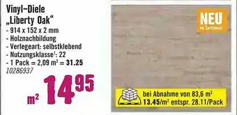 Hornbach Vinyl-diele „liberty Oak” Angebot