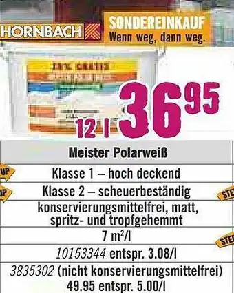 Hornbach Meister Polarweiß Hornbach Angebot