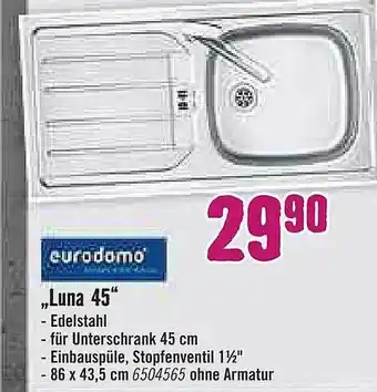 Hornbach Eurodomo „luna 45” Angebot